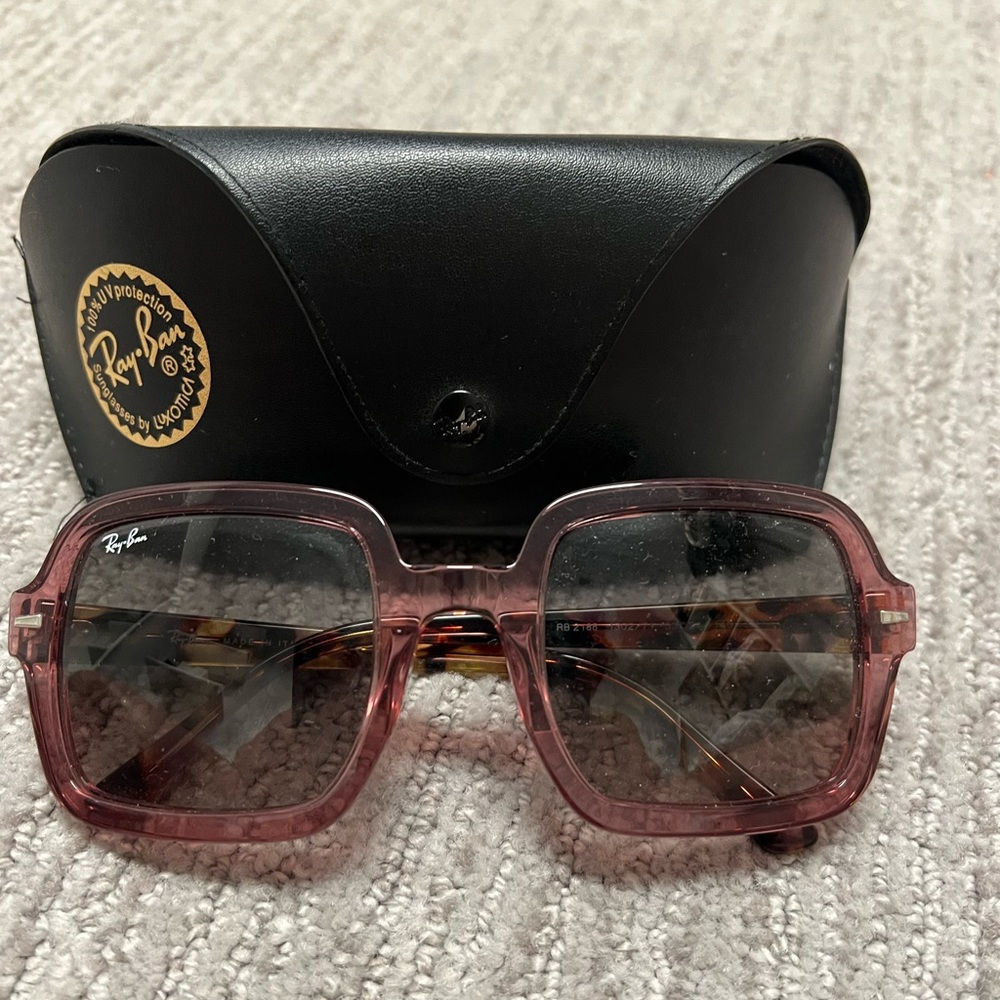 Pink square raybans - Picture 2 of 6
